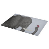 かわいいゾウと可愛いレディバグ カッティングボード (角)