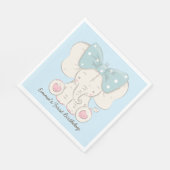 かわいいゾウと弓。 スタンダードランチョンナプキン (角)