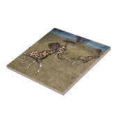 かわいいゾウのキリン タイル (側面)