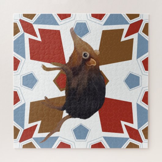 かわいいゾウのシュリーウおもしろいパタカラフルーン ジグソーパズル (横)