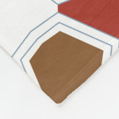 かわいいゾウのシュリーウおもしろいパタカラフルーン フリースブランケット (角)