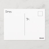 かわいいゾウのデザインでハローを伝えよう ポストカード (裏面)