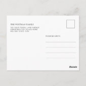 かわいいゾウのベビーシャワー招待状 ポストカード (裏面)