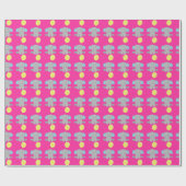 かわいいゾウの包み紙 ラッピングペーパー (フラット)