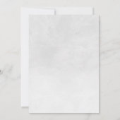 かわいいゾウの双子風船ベイビーシャワー 招待状 (裏面)