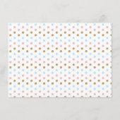 かわいいゾウの双子 男の子 女の子 赤ちゃん おむつくじ エンクロージャーカード (裏面)