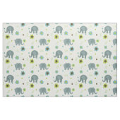 かわいいゾウの子供部屋生地 ファブリック (ファットクウォーター)