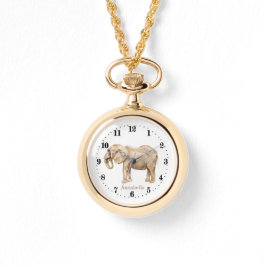 かわいいゾウの恋人に名前を付ける 腕時計