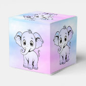 かわいいゾウの愛玩箱 フェイバーボックス (裏面サイド)