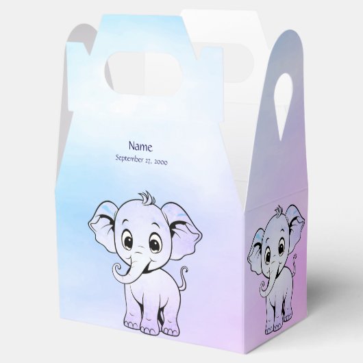 かわいいゾウの愛玩箱 フェイバーボックス (オープン)