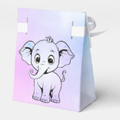 かわいいゾウの愛玩箱 フェイバーボックス (裏面サイド)