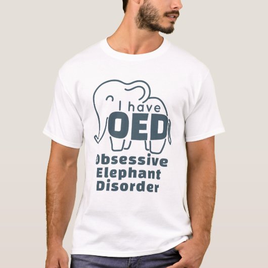 かわいいゾウ中毒者 Tシャツ (正面)