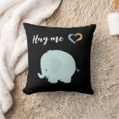 かわいいゾウ印刷装飾用クッション クッション (ブランケット)