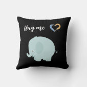 かわいいゾウ印刷装飾用クッション クッション (裏面)