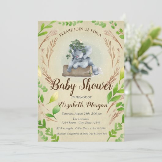 かわいいゾウ葉ズ 招待状 (スタンド正面)