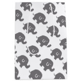 かわいいゾウ赤ちゃんシャワー抱き枕 ミディアムペーパーバッグ (正面)