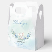 かわいいゾウ青い花ユーカリリース フェイバーボックス (オープン)