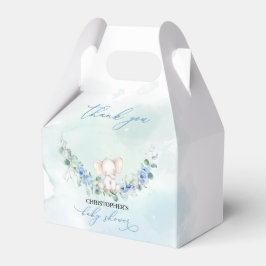 かわいいゾウ青い花ユーカリリース フェイバーボックス