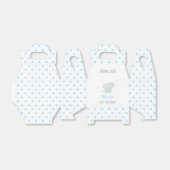 かわいいゾウ1thバースデーブルーお願いボックス フェイバーボックス (折り畳みなし)