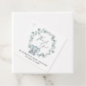 かわいいゾウeucalyptus男の赤ちゃんシャワーサンキュー フェイバータグ (インサイチュ)