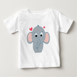 かわいいゾウTシャツ ベビーTシャツ