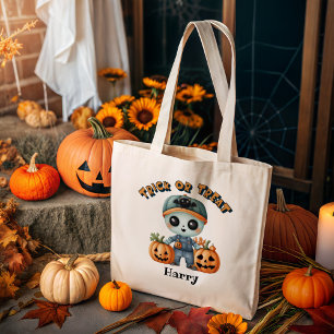 かわいいゾンビトリックまたはトリートハロウィンパーソナライズされた トートバッグ