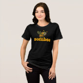 かわいいゾンビハチ トライブレンドＴシャツ (正面全面)