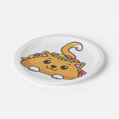 かわいいタおもしろいコの虹 ペーパープレート (アングル)