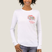 かわいいタイの象と熱気 トライブレンドTシャツ (正面)