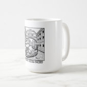 かわいいタイガーアットブリッジオブシェフスヴェニス コーヒーマグカップ (正面右)