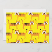 かわいいタイガーキッズ1st誕生日パーティの招待状 招待状 (裏面)