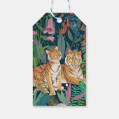 かわいいタイガージャングル新生児シャワー ギフトタグ (裏面)