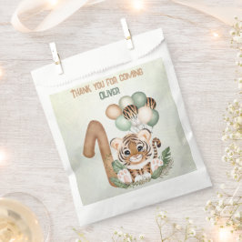 かわいいタイガーボーイジャングル1st誕生日パーティー フェイバーバッグ