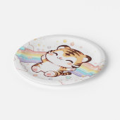 かわいいタイガー赤ちゃんシャワー ペーパープレート (アングル)