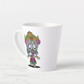 かわいいタイゾンビ カフェラテマグ (左アングル)