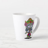 かわいいタイゾンビ カフェラテマグ (右アングル)