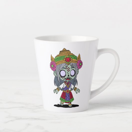 かわいいタイゾンビ カフェラテマグ (右)