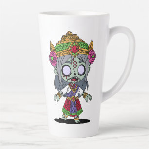 かわいいタイゾンビ カフェラテマグ