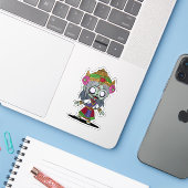かわいいタイゾンビ シール (ノートパソコンとiPhone)