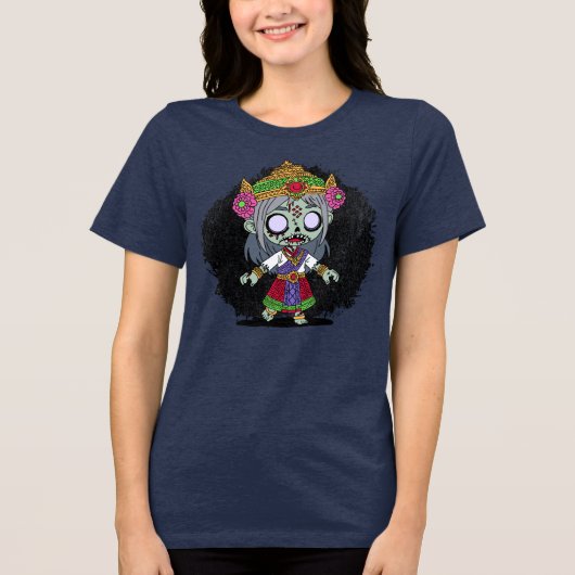 かわいいタイゾンビ トライブレンドTシャツ (正面)