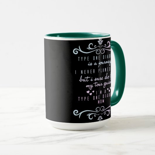 かわいいタイプ1の糖尿病のお母さんのためのやる気を起こさせるなギフト- マグカップ (正面右)
