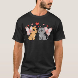 かわいいタイポグラフィの猫愛好家デザイン ネコ好きのためのギフト Tシャツ