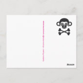 かわいいタイポグラフィラブハガキ ポストカード (裏面)