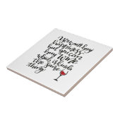 かわいいタイポグラフィワインユーモア タイル (側面)