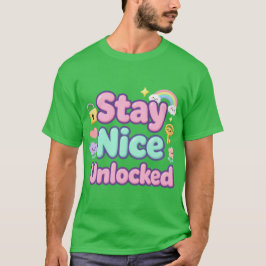 かわいいタイポグラフィー アンロック Tシャツ