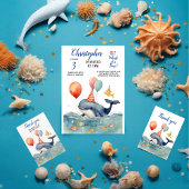 かわいいタイムボーイ誕生日 招待状