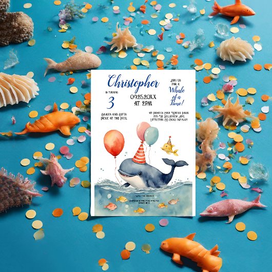 かわいいタイムボーイ誕生日 招待状