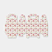 かわいいタイルさくらんぼ模様のフルーツパーティー フェイバーボックス (折り畳みなし)