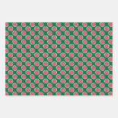 かわいいタイルのスイカのパーティー  ラッピングペーパーシート (正面2)