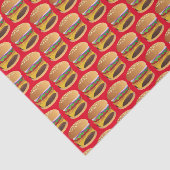 かわいいタイルのチーズバーガーパーティー 薄葉紙 (詳細)